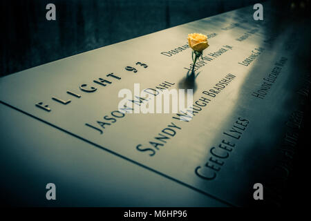 Ground Zero Memorial - World Trade Center - New York City Banque D'Images