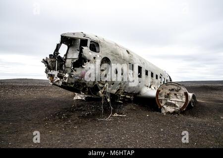 Sólheimasandur plane wreck Banque D'Images