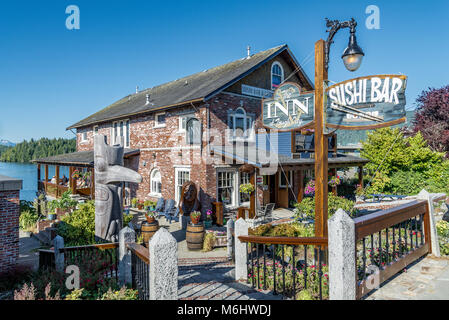 Le Inn at Tough City, Sushi Bar et restaurant, Tofino, Colombie-Britannique, Canada Banque D'Images