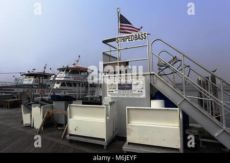 Location de bateau de pêche Parc d'état de Captree Long Island New York Banque D'Images