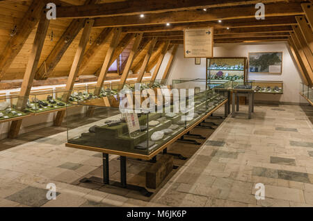 Musée de la mine du Tyrol du Sud. Ridanna-Monteneve la mine a été en opération pendant 800 ans. Ridnaun (Vallée Ridanna) dans le Tyrol du Sud, Italie Banque D'Images