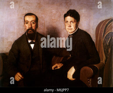 Les parents de l'artiste, Vallotton, Felix, 1886. Banque D'Images