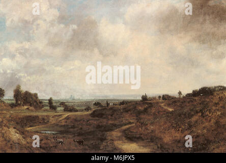 Hampstead Heath à Londres dans la Distance, Constable, John, 1828. Banque D'Images