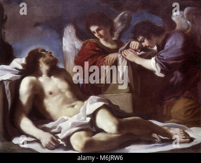 Allégorie sur le Christ mort, Giovanni Francesco Guercino, B, 1618. Banque D'Images