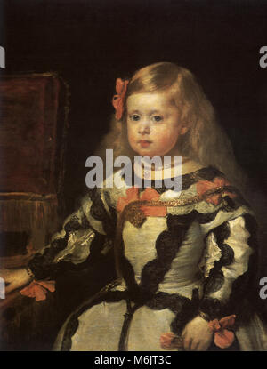 L'Infante Maria Marguerite, fille de Philippe IV, 1640 Velazquez, Diego Rodriguez, 1640. Banque D'Images