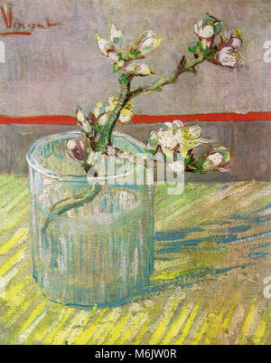 Direction générale de l'Amande en fleurs dans un verre, Van Gogh, Vincent Willem, 1888. Banque D'Images