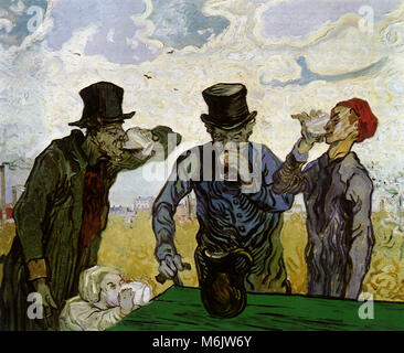 Les buveurs, Van Gogh, Vincent Willem, 1890. Banque D'Images