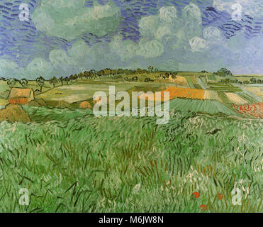 Près de la plaine d'Auvers, Van Gogh, Vincent Willem, 1890. Banque D'Images