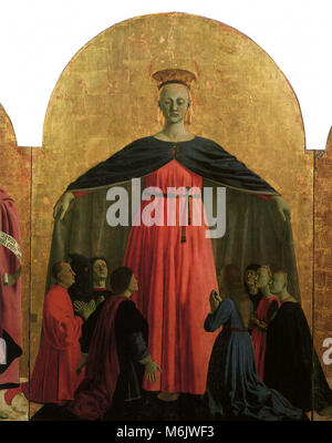 Madonna della Misericordia, Piero della Francesca, 1450. Banque D'Images