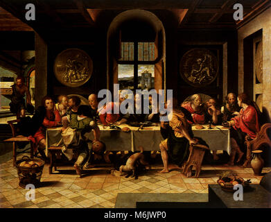 Dernière Cène, Pieter Coecke van Aelst,, 1531. Banque D'Images