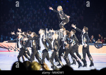 Zürich, Suisse, 04 mars 2018 - Art on Ice, au Hallenstadion Crédit : Ludovica Bastianini/Alamy Live News Banque D'Images