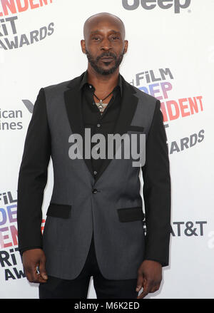 Santa Monica, CA, USA. 3e Mar, 2018. 03 mars 2018 - Santa Monica, Californie - Rob Morgan. 33e Annual Film Independent Spirit Awards tenue à la jetée de Santa Monica. Crédit photo : F. Sadou/AdMedia Crédit : F. Sadou/AdMedia/ZUMA/Alamy Fil Live News Banque D'Images