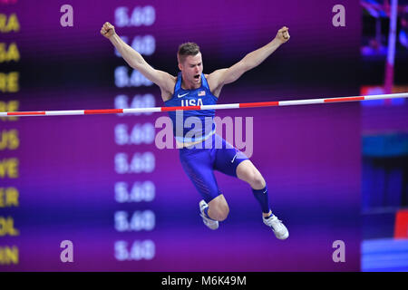 Birmingham, UK. 4e Mar, 2018. Au cours de championnats du monde en salle à Birmingham Arena le dimanche, 04 mars 2018. BIRMINGHAM ENGLAND. Credit : Crédit : Wu G Taka Taka Wu/Alamy Live News Banque D'Images