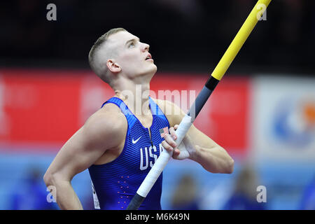 Birmingham, UK. 4e Mar, 2018. Au cours de championnats du monde en salle à Birmingham Arena le dimanche, 04 mars 2018. BIRMINGHAM ENGLAND. Credit : Crédit : Wu G Taka Taka Wu/Alamy Live News Banque D'Images