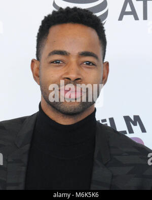 SANTA MONICA, CA - 03 mars : l'acteur Jay Ellis assiste au Film Independent Spirit Awards 2018 le 3 mars 2018 à Santa Monica, Californie Photo de Barry King/Alamy Live News Banque D'Images