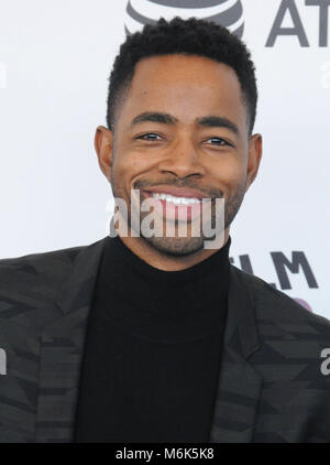 SANTA MONICA, CA - 03 mars : l'acteur Jay Ellis assiste au Film Independent Spirit Awards 2018 le 3 mars 2018 à Santa Monica, Californie Photo de Barry King/Alamy Live News Banque D'Images