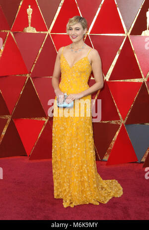 Hollywood, CA, USA. 4e Mar, 2018. Greta Gerwig. 90Th Annual Academy Awards présenté par l'Academy of Motion Picture Arts and Sciences tenue à Hollywood & Highland Center. Credit : AdMedia/ZUMA/Alamy Fil Live News Banque D'Images