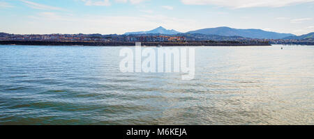 Vue panoramique de Hondarribia, Pays Basque, Espagne Banque D'Images