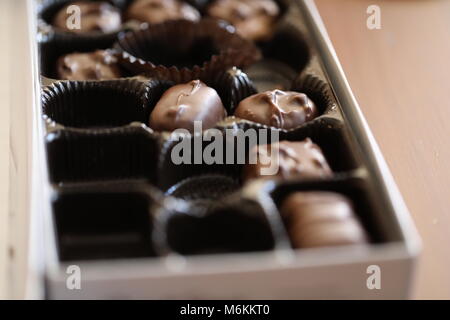 Chocolats artisanaux Banque D'Images