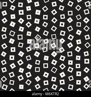 Les modèles chaotiques sans couture. Dispersés au hasard des formes géométriques. Abstract design rétro arrière Illustration de Vecteur