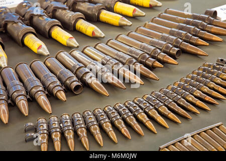 Sur l'affichage des munitions dans le Musée des débris de guerre à Ho Chi Minh City Vietnam Banque D'Images