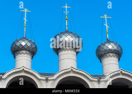 Beffroi de cathédrale de l'assomption du Kremlin de Rostov Veliki, Russie Banque D'Images