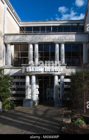 BRISTOL : BBC Broadcasting House Banque D'Images