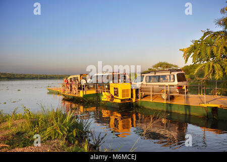 L'Ouganda, Murchinson Falls National Park, Nil Banque D'Images