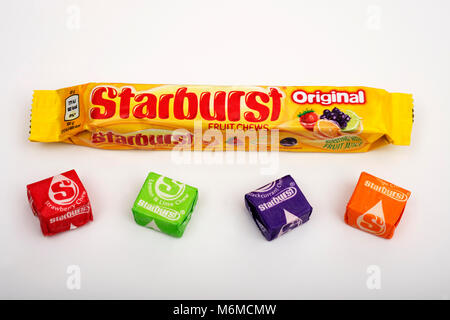 Chews fruits Starburst Banque D'Images