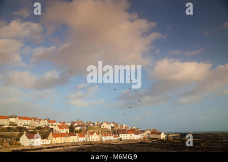 Le joli village côtier de Pittenweem Fife en Écosse. Banque D'Images