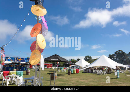 'Noodle marchés de nuit' event en Amérique du Hagley Park, Christchurch, Canterbury, Nouvelle-Zélande Banque D'Images