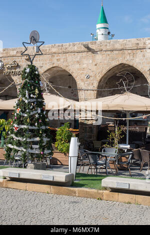 Israël, Acre, Ahmed Al Jazzar mosquée dans la vieille ville d'acre Banque D'Images