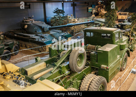 La zone de guerre terrestre de l'Imperial War Museum, Duxford, Cambridgeshire. Banque D'Images