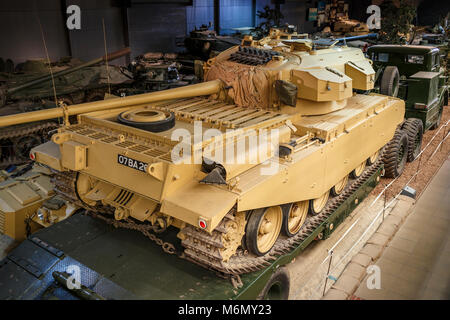 La zone de guerre terrestre de l'Imperial War Museum, Duxford, Cambridgeshire. Banque D'Images