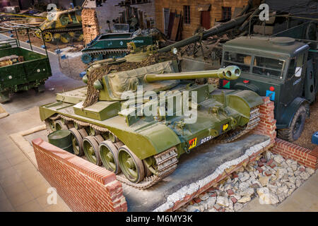 La zone de guerre terrestre de l'Imperial War Museum, Duxford, Cambridgeshire. Banque D'Images