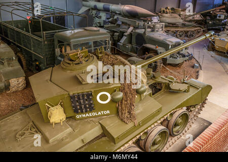 La zone de guerre terrestre de l'Imperial War Museum, Duxford, Cambridgeshire. Banque D'Images