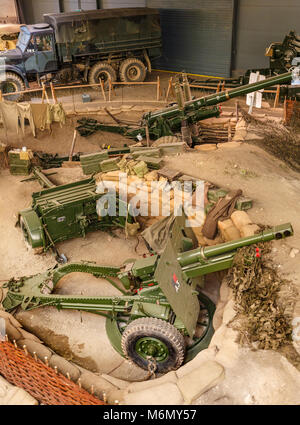 La zone de guerre terrestre de l'Imperial War Museum, Duxford, Cambridgeshire. Banque D'Images