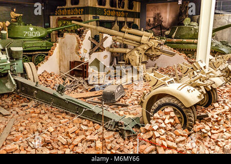 La zone de guerre terrestre de l'Imperial War Museum, Duxford, Cambridgeshire. Banque D'Images