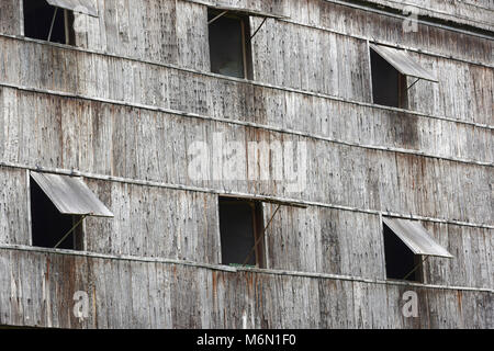 Melanau Tall house, Village Culturel de Sarawak Kuching, Malaisie, Banque D'Images