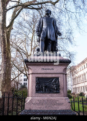 Statue commémorative de Franklin, Londres Banque D'Images