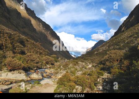 Sur la vallée de Santa Cruz Trek, Pérou Banque D'Images