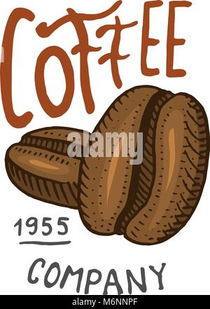 Ensemble de logos café vintage moderne. éléments pour la boutique menu. Vector illustration. Décoration design collection pour badges. style de calligraphie pour les profilés, les étiquettes. Gravé à la main . dans de vieux croquis. Illustration de Vecteur