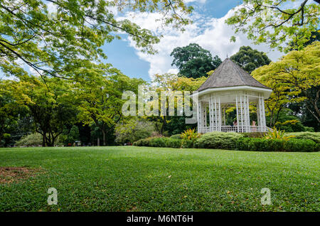 Les Jardins botaniques de Singapour est un 158-year-old jardin tropical. C'est l'un des trois jardins, d'être honoré en tant que site du patrimoine mondial de l'UNESCO. Banque D'Images