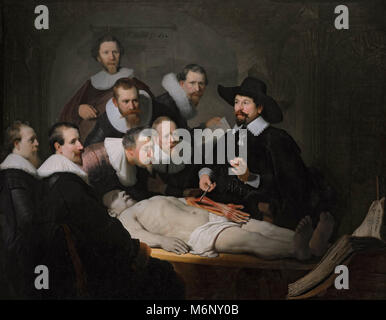 Rembrandt Harmenszoon van Rijn - La leçon d'anatomie du Dr Nicolaes Tulp 1632 Banque D'Images