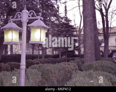 Floue et réverbère black Banque D'Images