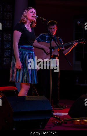 Kelso Folk Festival 2017 - Entreprise du Nord, primé jeune groupe Banque D'Images