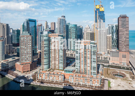 Riverview Condominiums à Streeterville conçu par Destefano & Partners Banque D'Images