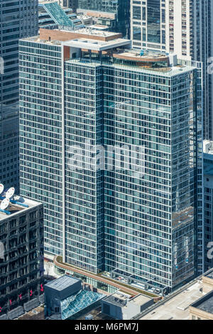 Les tours d'immeuble résidentiel dans le quartier de Streeterville Banque D'Images