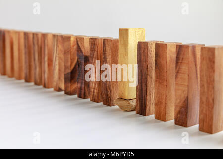 Bloc en bois, concept de sélection différents Banque D'Images