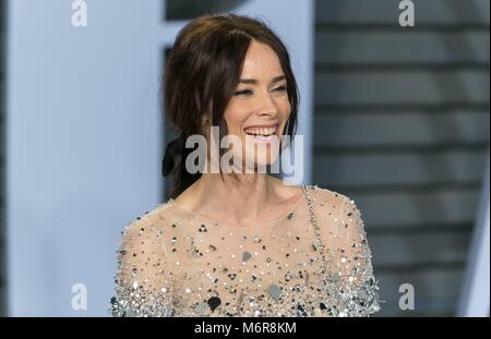 Los Angeles, USA. 08Th Mar, 2018. Abigail Spencer assiste à la Vanity Fair Oscar Party à Wallis Annenberg Center for the Performing Arts à Beverly Hills, Los Angeles, USA, le 04 mars 2018. | Verwendung weltweit Credit : dpa/Alamy Live News Banque D'Images